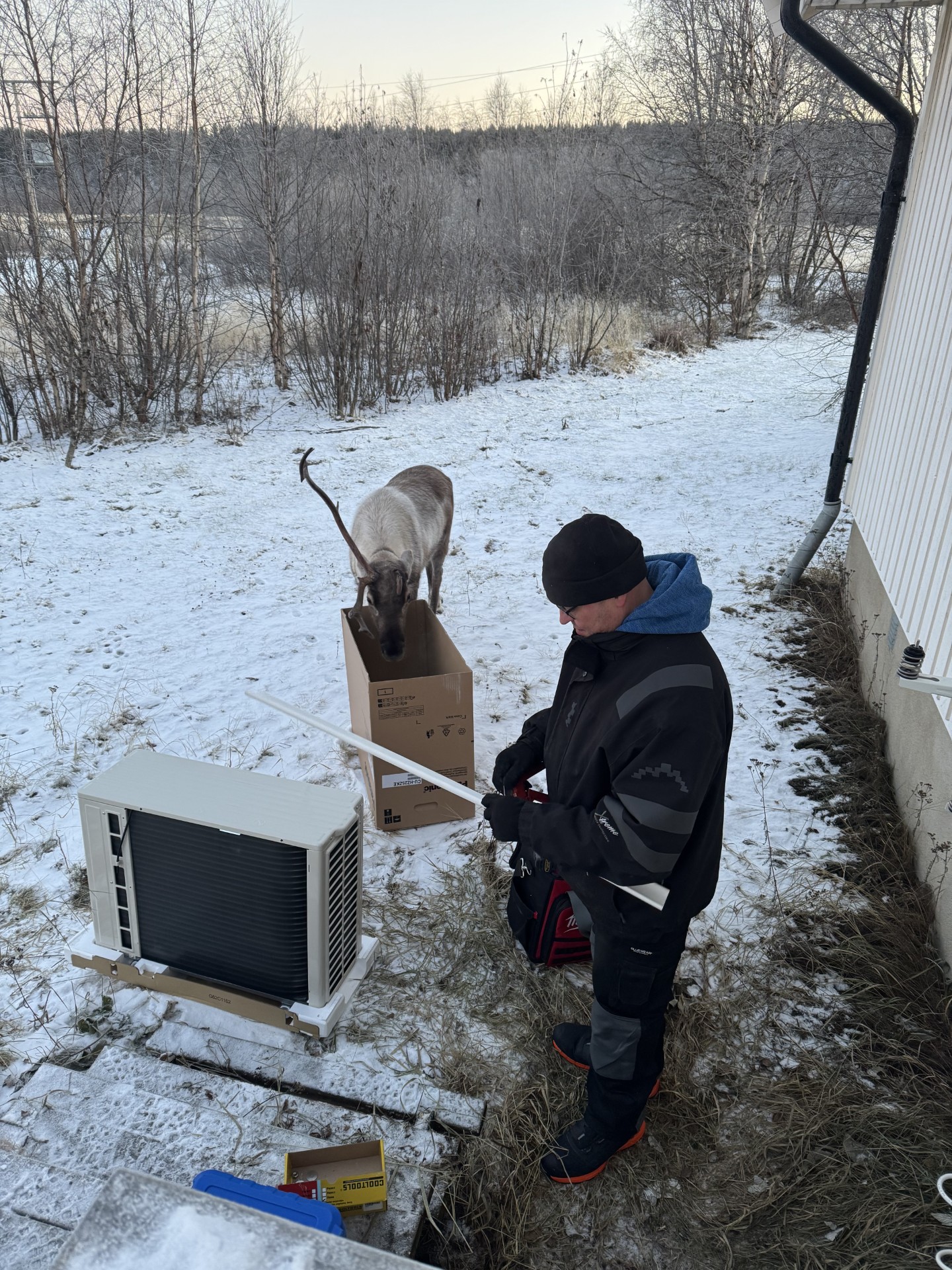 Besøk av en lokal helt i Karasjok